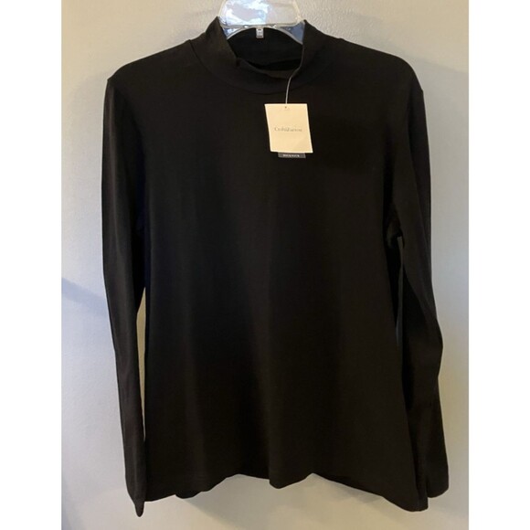 croft & barrow Other - Croft & Barrow Mens Black Mock Neck Tee Size Large NWT